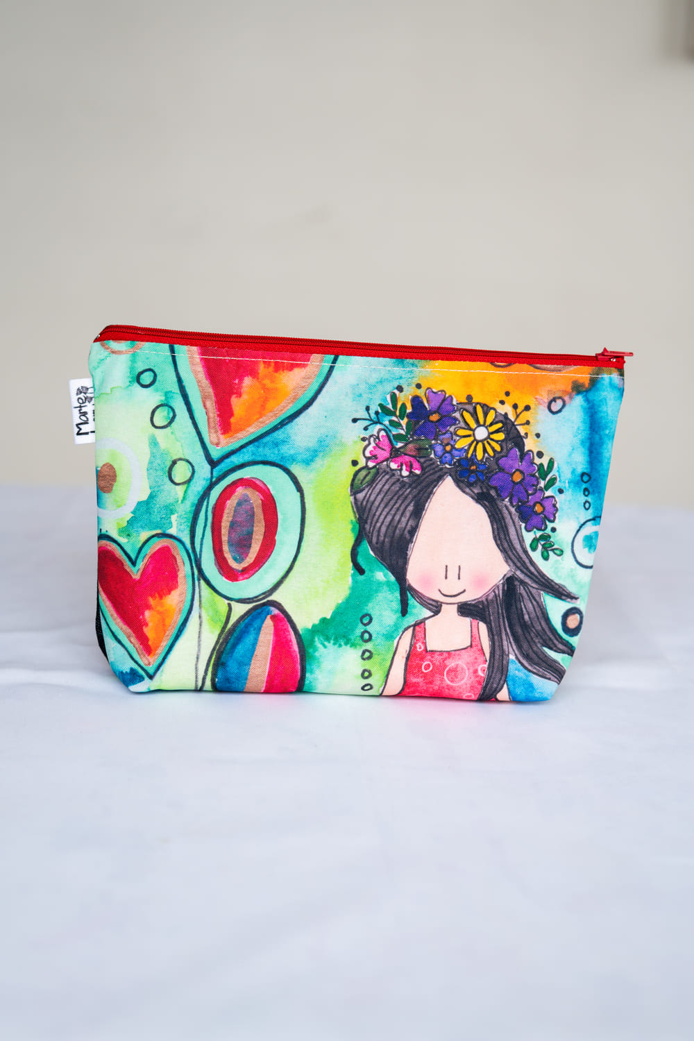 COSMETIQUERO NIÑA CORAZON Cosmetiquero niña corazón - Imagen 1