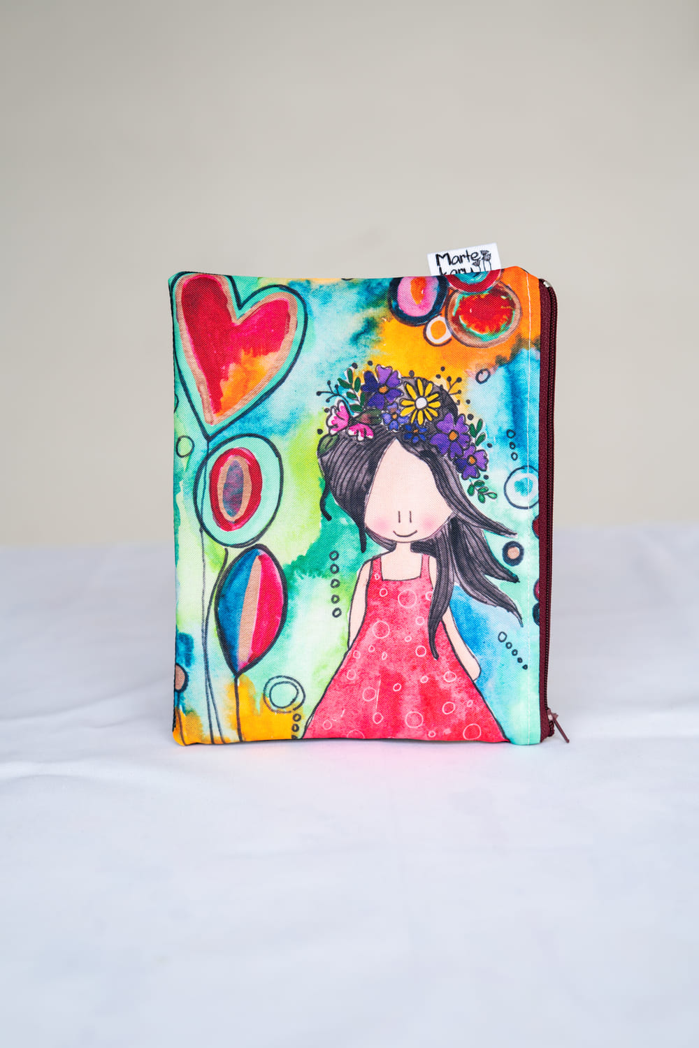 ESTUCHE NIÑA CORAZON Estuche niña corazón - Imagen 1