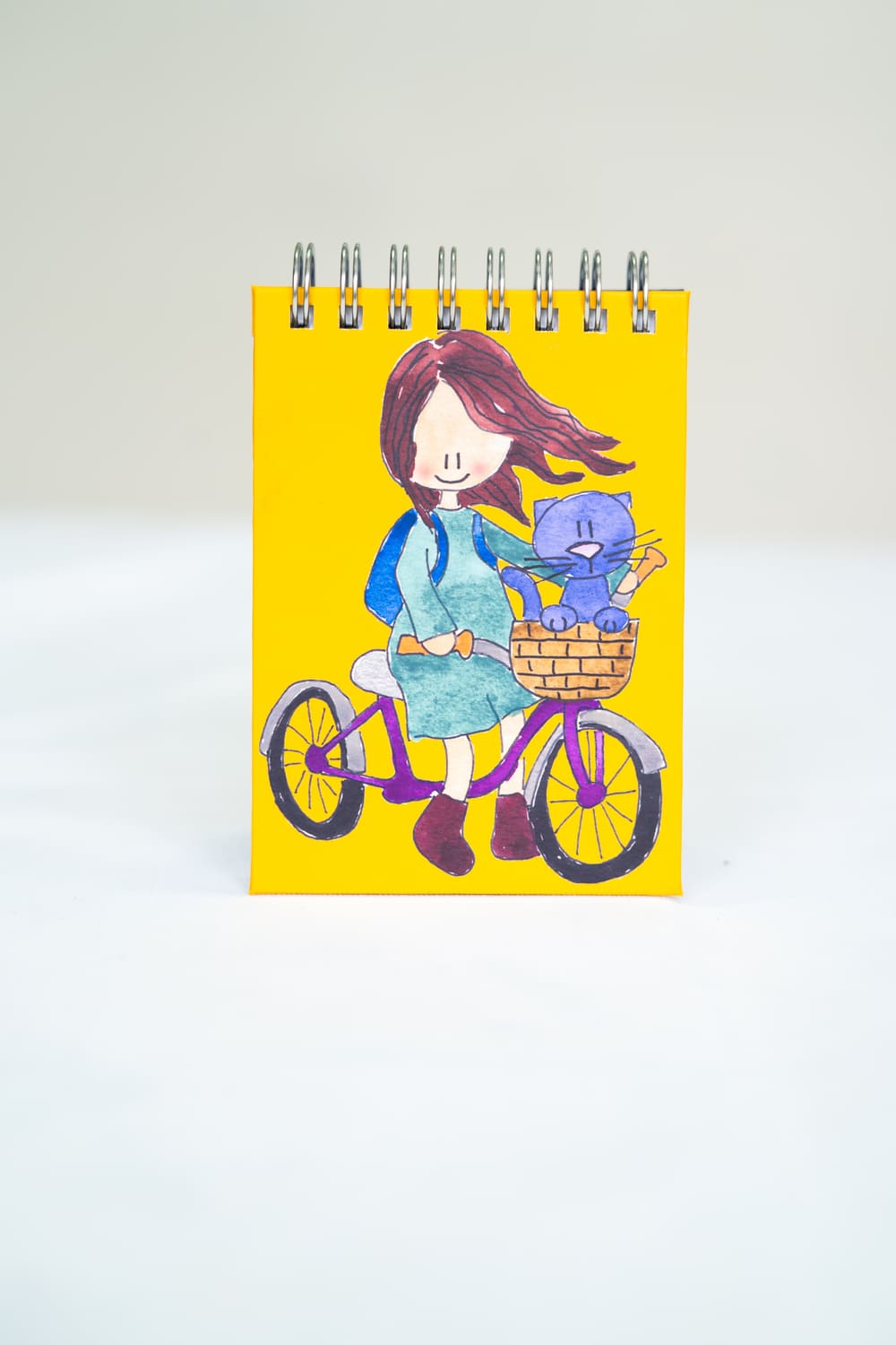 LIBRETA NIÑA BICICLETA Libreta niña bicicleta - Imagen 1