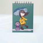 Libreta niña paraguas